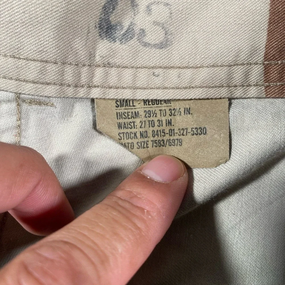 Vintage 90s Desert Combat Trousers DCU Camo Pants Mens Size Small (29x31)